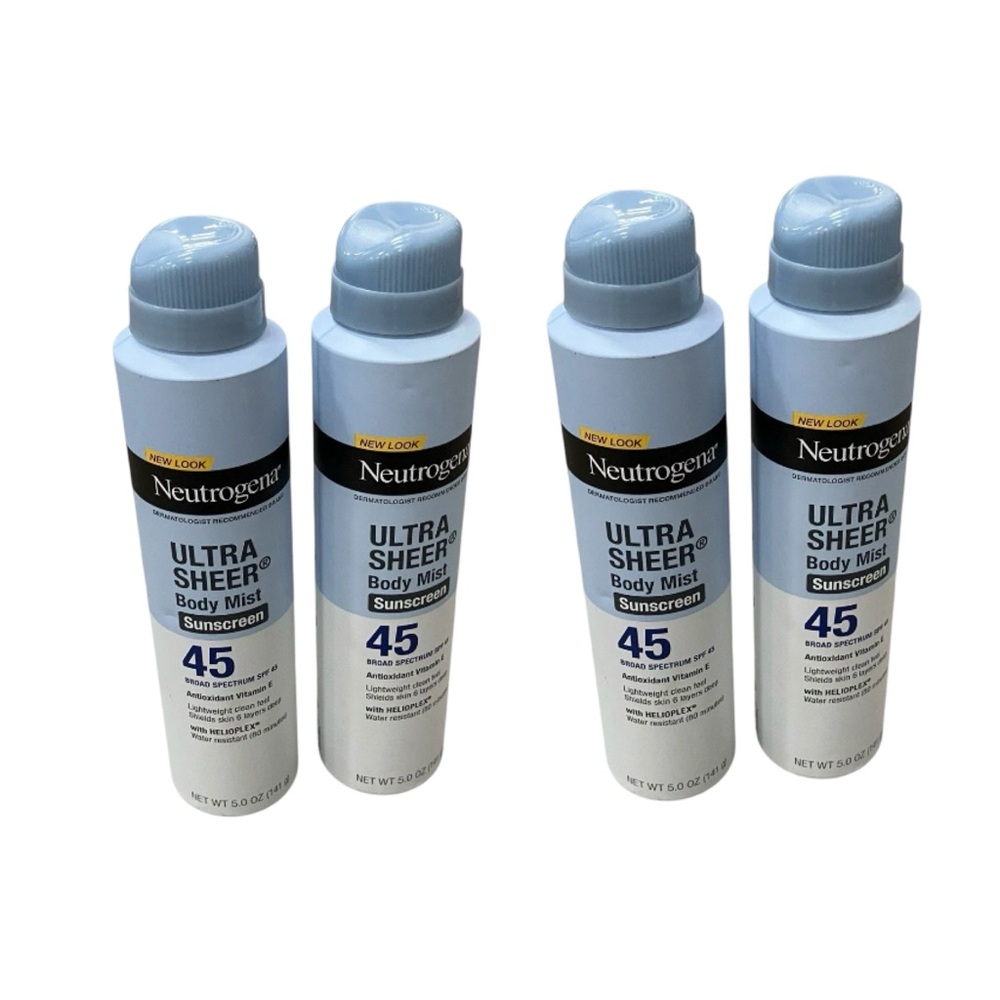 4-Pack Neutrogena Ultra Sheer Sunscreen Spray SPF 45